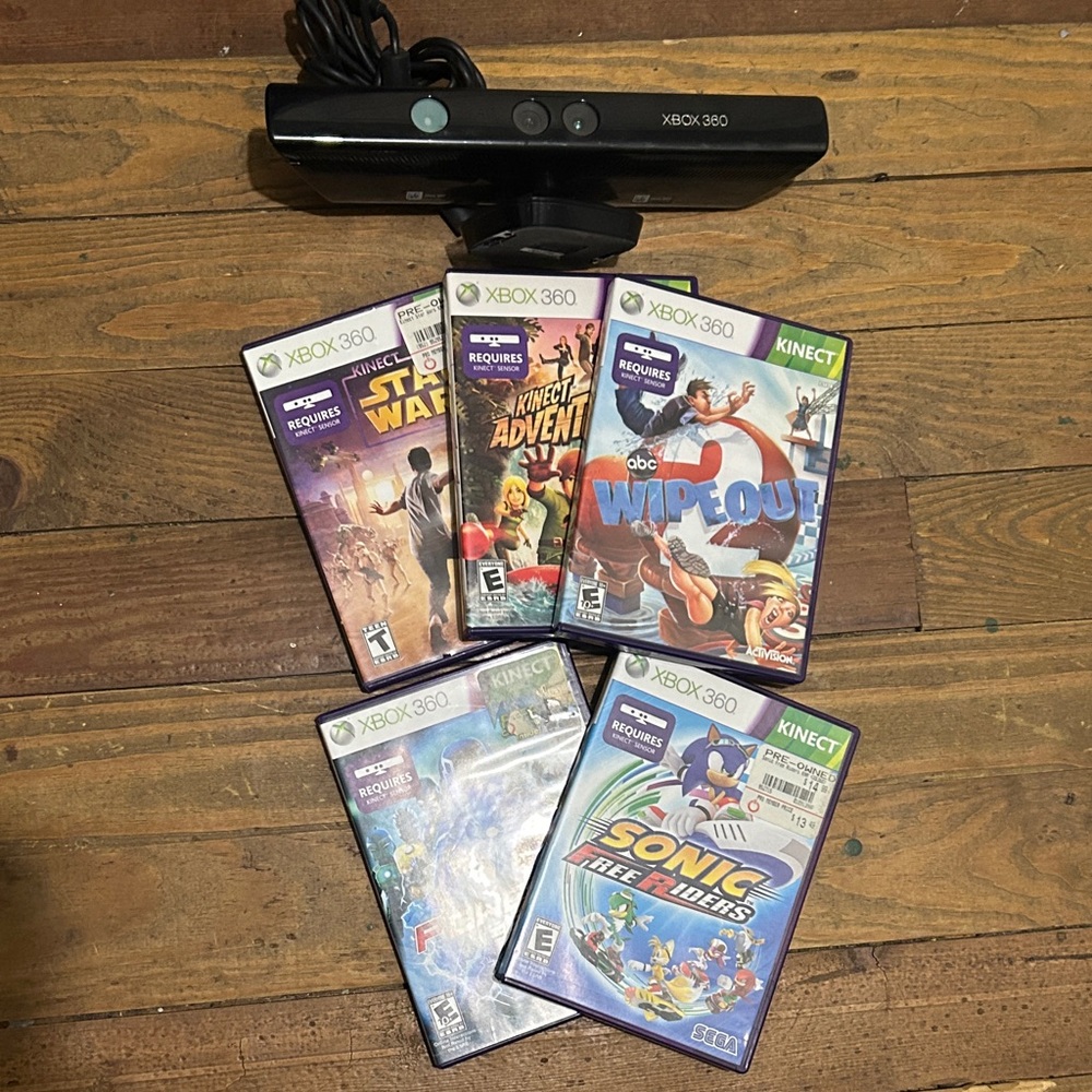 Microsoft Xbox 360 Kinect with Game Collection